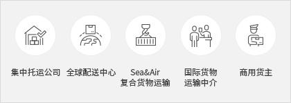 화물혼재사, 글로벌 배송센터, Sea&Air 복합화물운송, 국제화물 운송 중개, 상용화주